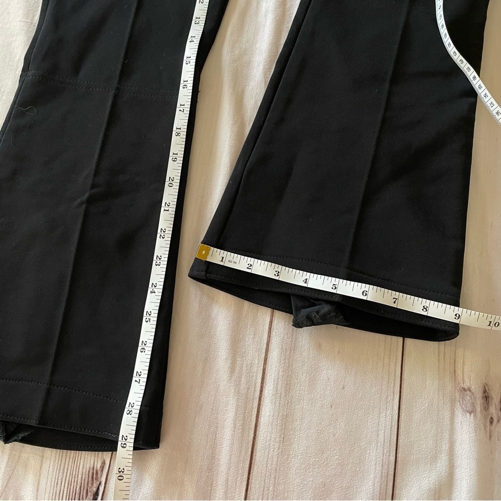 Vintage Flare Ski Snow Pants Womens 8 Black Made in USA Nylon Wool blend Stirrup - Picture 15 of 15